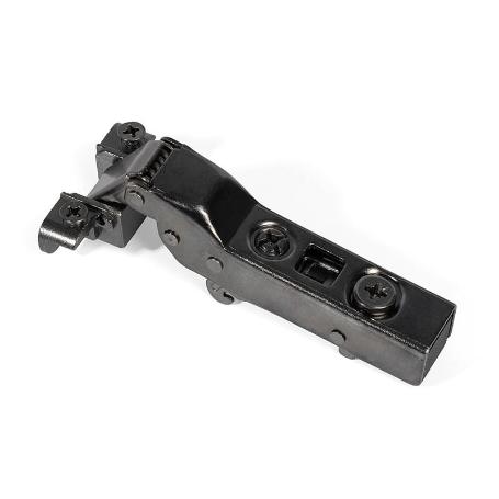 BISAGRA PUMA CLIP CAM  APERTURA 105º PARA PUERTAS DE PERFIL ALUMINIO ACABADO GRAFITO CIERRE AMORTIGUADO CODO ACODAD