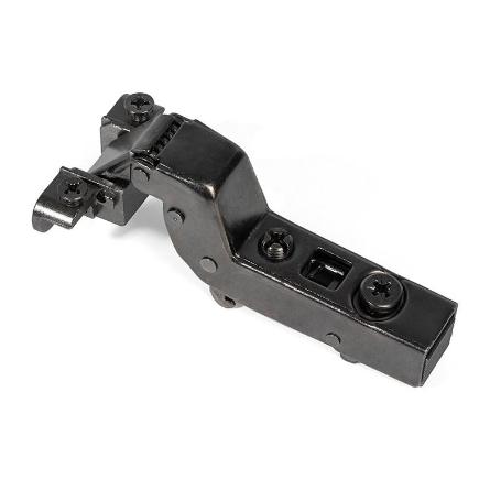 BISAGRA PUMA CLIP CAM  APERTURA 105º PARA PUERTAS DE PERFIL ALUMINIO ACABADO GRAFITO CIERRE AMORTIGUADO CODO SUPERA