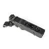 BISAGRA PUMA CLIP CAM  APERTURA 105º PARA PUERTAS DE PERFIL ALUMINIO ACABADO GRAFITO CIERRE AMORTIGUADO CODO RECTO