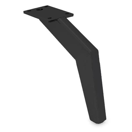PATA METÁLICA MODELO KATAR ACABADO NEGRO MATE ALTURA H160
