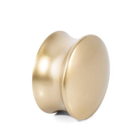 POMO ZAMAK MODELO PRESCOTT ACABADO ORO SATINADO Y NEGRO MATE ACABADO ORO SATINADO DIST. AGUJERO Ø40