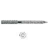 ESPARRAGO 2 ROSCAS TORX 6-40 ZINCADO LARGO 70MM DIÁMETRO 8MM