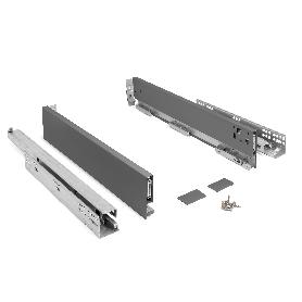 CAJÓN QUBE PUSH EXTRACCIÓN TOTAL ACABADO ANTRACITA H90, H120, H185 ALTURA CAJÓN H90 MEDIDA CAJÓN 450