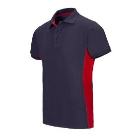 POLO PIQUE BICOLOR DOLVI MANGA CORTA VARIOS COLORES TALLA S-XXL ROPA BICOLOR MARINO ROJO TALLA S
