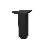 PATA ALUMINIO MODELO LAOS ACABADO NEGRO ALTURA H150 (CAJA 4)