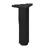 PATA ALUMINIO MODELO LAOS ACABADO NEGRO ALTURA H200 (CAJA 4)