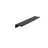 TIRADOR ALUMINIO MODELO VICO ACABADOS PLATA MATE, ANODIZADO BRILLO, NEGRO Y BLANCO MATE ACABADO NEGRO MATE DIST. AG