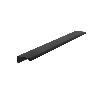 TIRADOR ALUMINIO MODELO VICO ACABADOS PLATA MATE, ANODIZADO BRILLO, NEGRO Y BLANCO MATE ACABADO NEGRO MATE DIST. AG