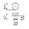 VENTOSA ANTIDESLIZ. CONNY D11X7,2 TAL-5