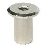 TUBO UNION CEGAS CABEZA PLANA Ø10 M8 NIQUELADA LONGITUD 27MM