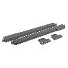 JUEGO DE VARILLAS RECTANGULAR PARA CAJÓN QUBE ACABADO ANTRACITA MEDIDA CAJÓN 550