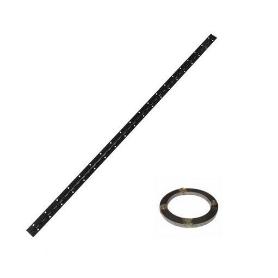ROLLO 5M /25M BISAGRA PIANO ACABADO NEGRO ROLLO 5 METROS BISAGRA PIANO 40X0.7MM