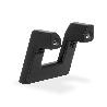 TIRADOR ZAMAK MODELO CELSO ACABADOS NEGRO MATE Y ORO SATINADO ACABADO NEGRO MATE DIST. AGUJERO DIST. 320MM.