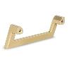 TIRADOR ZAMAK MODELO CELSO ACABADOS NEGRO MATE Y ORO SATINADO ACABADO ORO SATINADO DIST. AGUJERO DIST. 96MM.