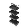 COLUMNA EXTRAÍBLE BANDEJERO MODELO NOVA FLAT MODULO MODULO 400 ALTO NOVA FLAT 1200 - 1600