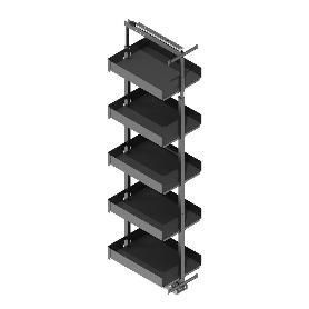 COLUMNA EXTRAÍBLE BANDEJERO MODELO NOVA FLAT MODULO MODULO 450 ALTO NOVA FLAT 1600 - 2000