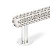 TIRADOR ALUMINIO MODELO RILLE T 55X38 ACABADO EFECTO INOX, LATON OSCURO CEPILLADO, NEGRO CEPILLADO ACABADO EFECTO I