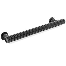 TIRADOR ALUMINIO MODELO RILLE T 55X38 ACABADO EFECTO INOX, LATON OSCURO CEPILLADO, NEGRO CEPILLADO ACABADO NEGRO CE