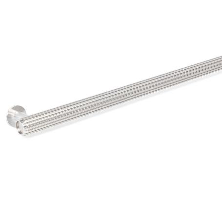 TIRADOR ALUMINIO MODELO RILLE T 55X38 ACABADO EFECTO INOX, LATON OSCURO CEPILLADO, NEGRO CEPILLADO ACABADO EFECTO I