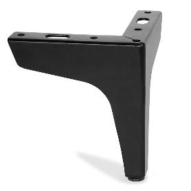 PATA METÁLICA MODELO DYRA H100-H120 ACABADO NEGRO Y BLANCO MATE ACABADO NEGRO MATE ALTURA H100