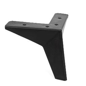 PATA PLÁSTICO MODELO TOGO 130X130 ACABADO BLANCO MATE, NEGRO MATE, MADERA ACABADO NEGRO MATE ALTURA H100