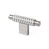 POMO ALUMINIO MODELO ARPA ACABADOS EFECTO INOX, LATON CEPILLADO, NEGRO CEPILLADO ACABADO EFECTO INOX DIST. AGUJERO 