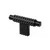 POMO ALUMINIO MODELO ARPA ACABADOS EFECTO INOX, LATON CEPILLADO, NEGRO CEPILLADO ACABADO NEGRO CEPILLAD DIST. AGUJE