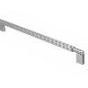 TIRADOR ALUMINIO MODELO ARPA ACABADOS EFECTO INOX, LATON CEPILLADO, NEGRO CEPILLADO ACABADO EFECTO INOX DIST. AGUJE