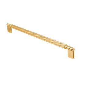 TIRADOR ALUMINIO MODELO ARPA ACABADOS EFECTO INOX, LATON CEPILLADO, NEGRO CEPILLADO ACABADO LATON CEPILLAD DIST. AG