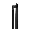 TIRADOR ALUMINIO MODELO ARPA PLATE CON PLACA ACABADOS DISPONIBLES EFECTO INOX, NEGRO CEPILLADO Y LATON CEPILLADO AC