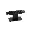 POMO ALUMINIO MODELO ARPA PLATE CON PLACA ACABADOS DISPONIBLES EFECTO INOX, NEGRO CEPILLADO Y LATON CEPILLADO ACABA