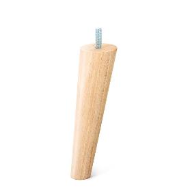 PATA MADERA CONICA INCLINADA H120 - H150 M8 ACABADO NATURAL/NEGRO ACABADO NATURAL ALTURA (H) 120