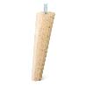 PATA MADERA CONICA INCLINADA H120 - H150 M8 ACABADO NATURAL/NEGRO ACABADO NATURAL ALTURA (H) 120