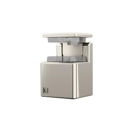 SOPORTE ESTANTE MODELO HAWK PARA CRISTAL ACABADO NIQUEL ALTURA HAWK 8-12