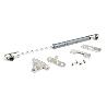 COMPAS MINIKAL ASCENDENTE / DESCENDENTE 240MM PARA PUERTA DE ALUMINIO O MADERA CON SOPORTES FUERZA 80N APERTURA ASC