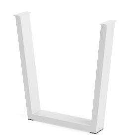 PATA METÁLICA VEKA H710 100X40 ACABADO NEGRO / BLANCO ACABADO BLANCO (CAJA 30)