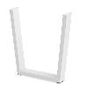 PATA METÁLICA VEKA H710 100X40 ACABADO NEGRO / BLANCO ACABADO BLANCO (CAJA 30)