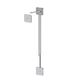 KIT ENDEREZADOR CON TAPA ALTURA 2330MM REGULACIÓN SUPERIOR ACABADO GRIS METAL (CAJA 4)