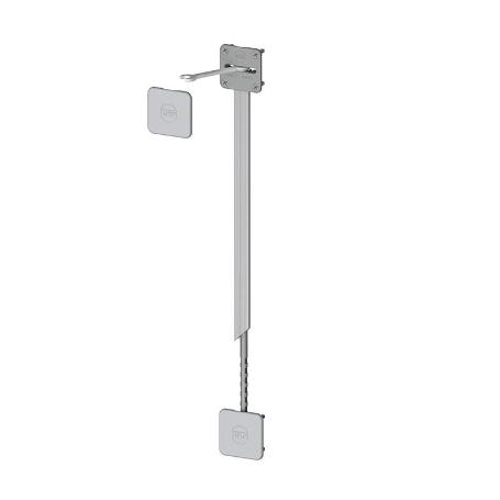 KIT ENDEREZADOR CON TAPA ALTURA 2330MM REGULACIÓN SUPERIOR ACABADO GRIS METAL (CAJA 4)