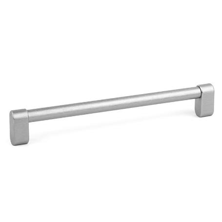 TIRADOR ALUMINIO MODELO LINKK ACABADO NEGRO CEPILLADO, INOX, LATON CEPILLADO, ACABADO EFECTO INOX DIST. AGUJERO DIS