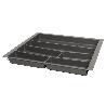 CUBERTERO MODELO AURO PARA CAJÓN MÓDULO 300 - 1000 ACABADO ANTRACITA/BLANCO MODULO MODULO 600 ACABADO ANTRACITA