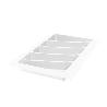 CUBERTERO MODELO AURO PARA CAJÓN MÓDULO 300 - 1000 ACABADO ANTRACITA/BLANCO MODULO MODULO 400 ACABADO BLANCO