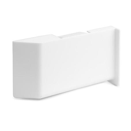 TAPA PLÁSTICO SCARPI-4 BLANCO / ANTRACITA MANO IZQUIERDA ACABADO BLANCO