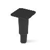PATA METÁLICA STORMY Ø35 H90-H150 CON PLACA ACABADO NEGRO