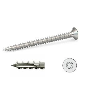 TORNILLO ROSCA MADERA S-FIX CABEZA PLANA TORX ZINCADO LARGO 30MM DIÁMETRO 3.5MM (CAJA 1000)