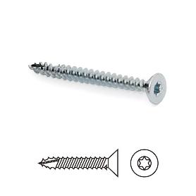 TORNILLO ROSCA MADERA S-FIX CABEZA PLANA TORX ZINCADO LARGO 20MM DIÁMETRO 4MM (CAJA 1000)