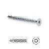 TORNILLO ROSCA MADERA S-FIX CABEZA PLANA TORX ZINCADO LARGO 50NM DIÁMETRO 5MM (CAJA 200)