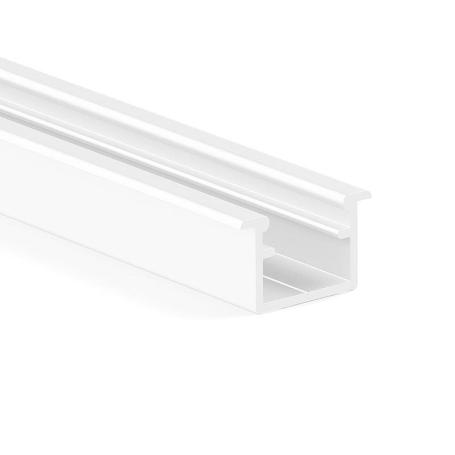 PERFIL ALUMINIO LED EMBUTIR KALE+ 3M ACABADOS PLATA MATE, NEGRO Y BLANCO ACABADO BLANCO MATE