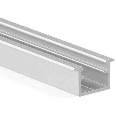 PERFIL ALUMINIO LED EMBUTIR KALE+ 3M ACABADOS PLATA MATE, NEGRO Y BLANCO ACABADO PLATA MATE (CAJA 2)