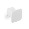 POMO PRISM DE VIEFE. MEDIDA 32X32. ALTURA H28. ACABADO BLANCO MATE Y NEGRO MATE ACABADO BLANCO MATE